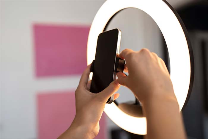 تولید محتوا رینگ لایت برای تولیدمحتوا